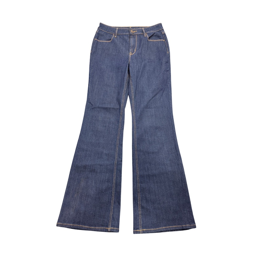 Old Navy Wow Flare Jeans Womens Size 2 Blue Denim High Rise Stretch Dark Wash